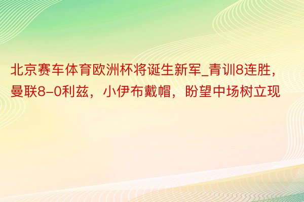 北京赛车体育欧洲杯将诞生新军_青训8连胜，曼联8-0利兹，小伊布戴帽，盼望中场树立现